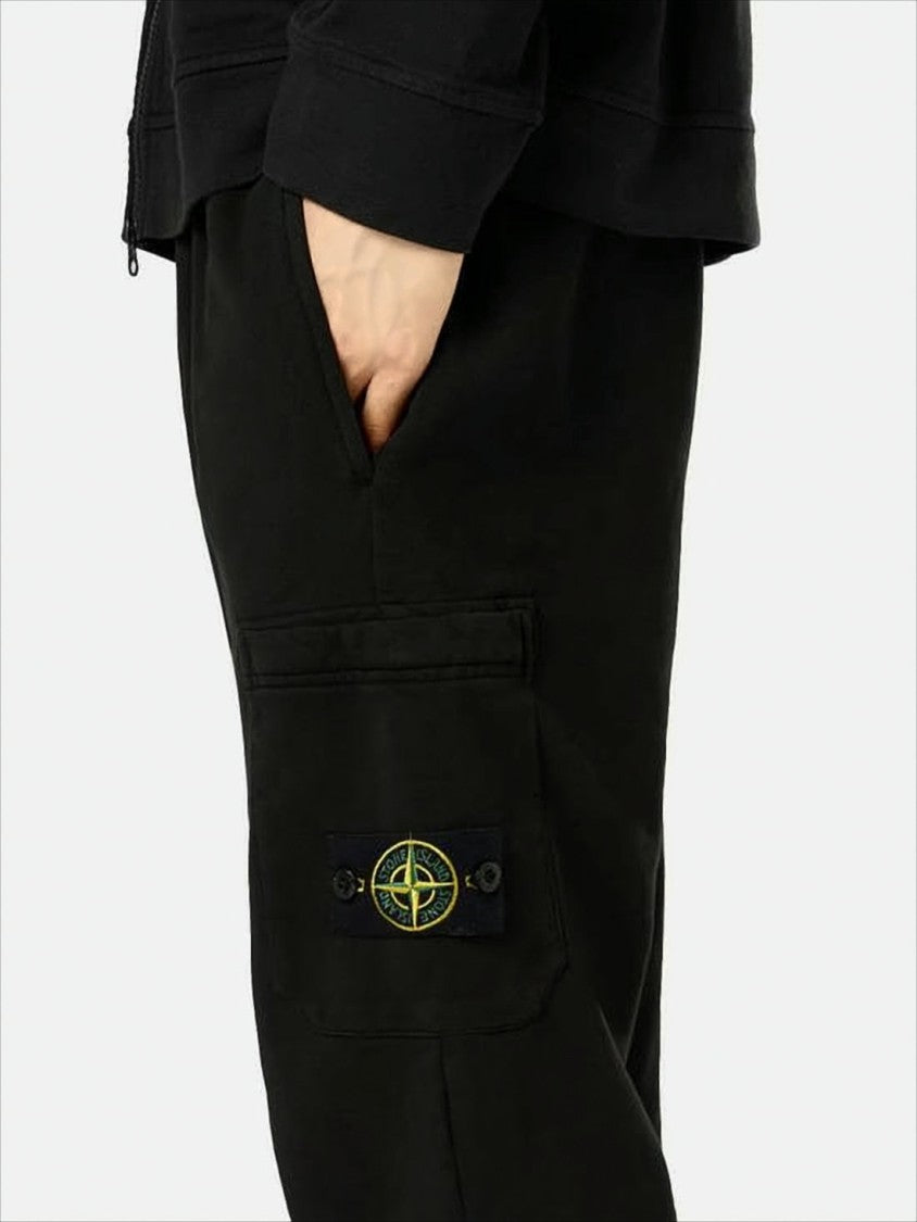 Stone Island Relaxed Jogger Pants With Cargo Pocket And Drawstring