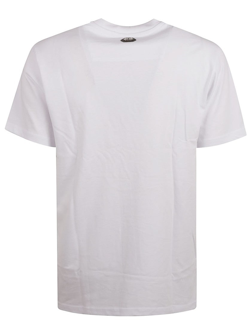 Philipp Plein Relaxed-Fit White T-Shirt With Bold Logo