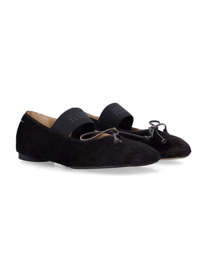 Mm6 By Maison Margiela Pony Hair Cylinder Heel Flats