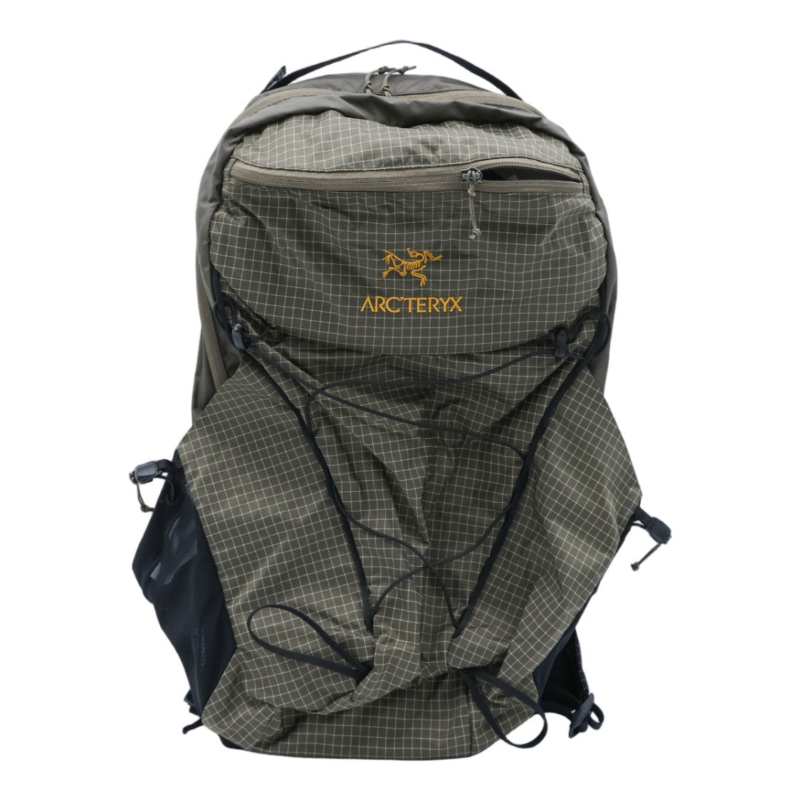 Arc'teryx Olive Green Grid Pattern Backpack