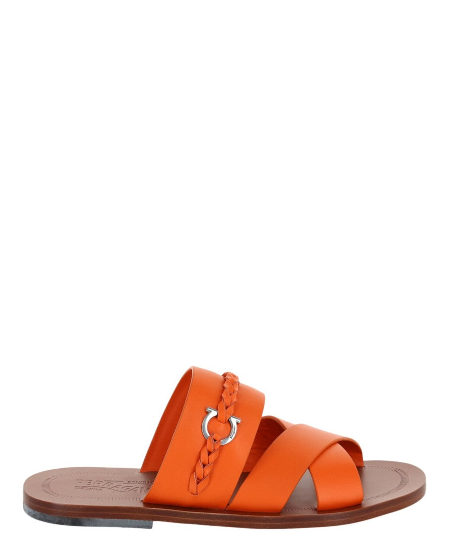 Ferragamo Giotto Leather Slides