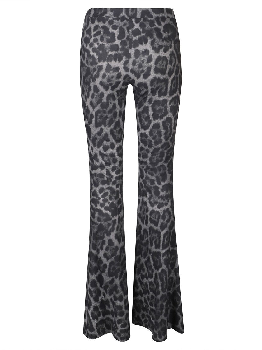 Stella Mccartney Leopard Print Flared Trousers