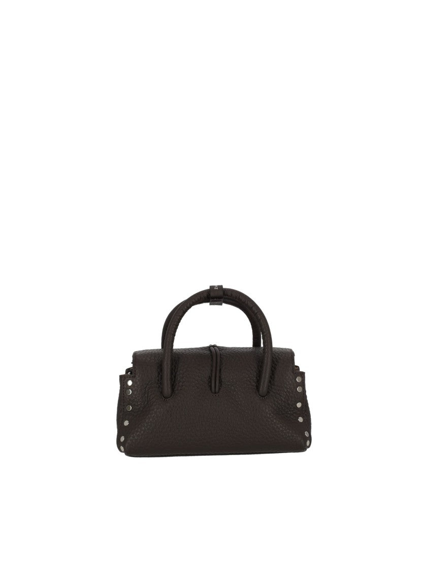 Zanellato Srl Brown Castel Centauro Bovine Leather Shoulder Bag