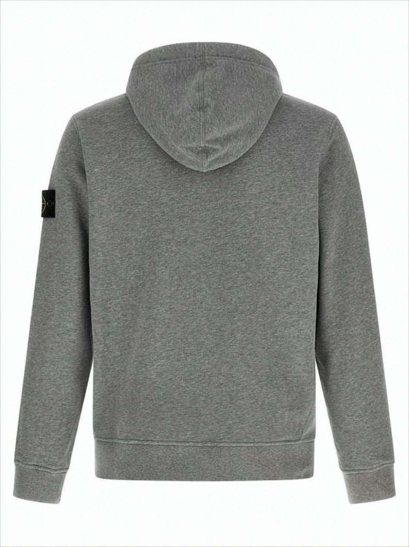 Stone Island Medium Grey Pullover Hoodie