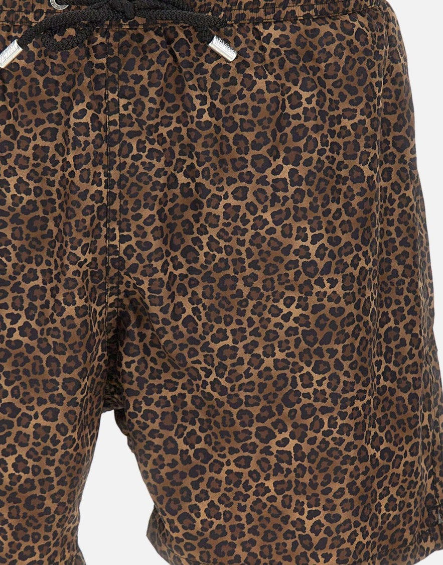 Mc2 Saint Barth Leopard Lighting Micro Fantasy Swim Shorts