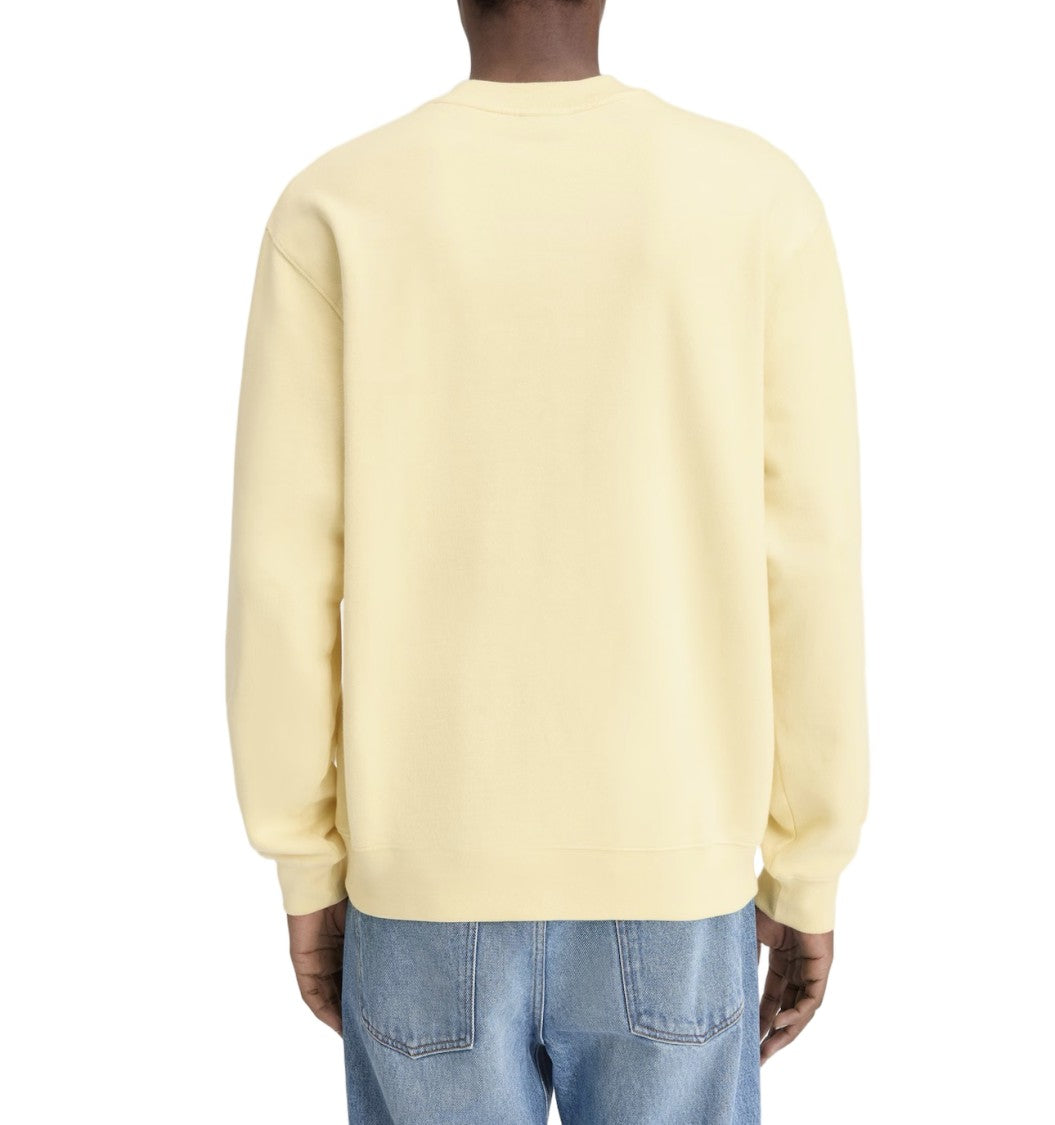 Jacquemus Organic Cotton Fleece Sweatshirt With Gros-Grain Logo