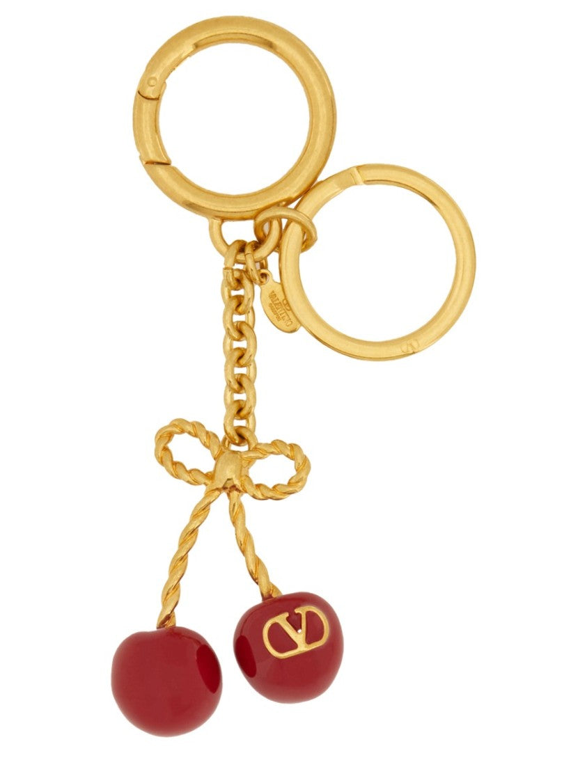 Valentino Garavani "Cherryfic" Keychain Bag Charm
