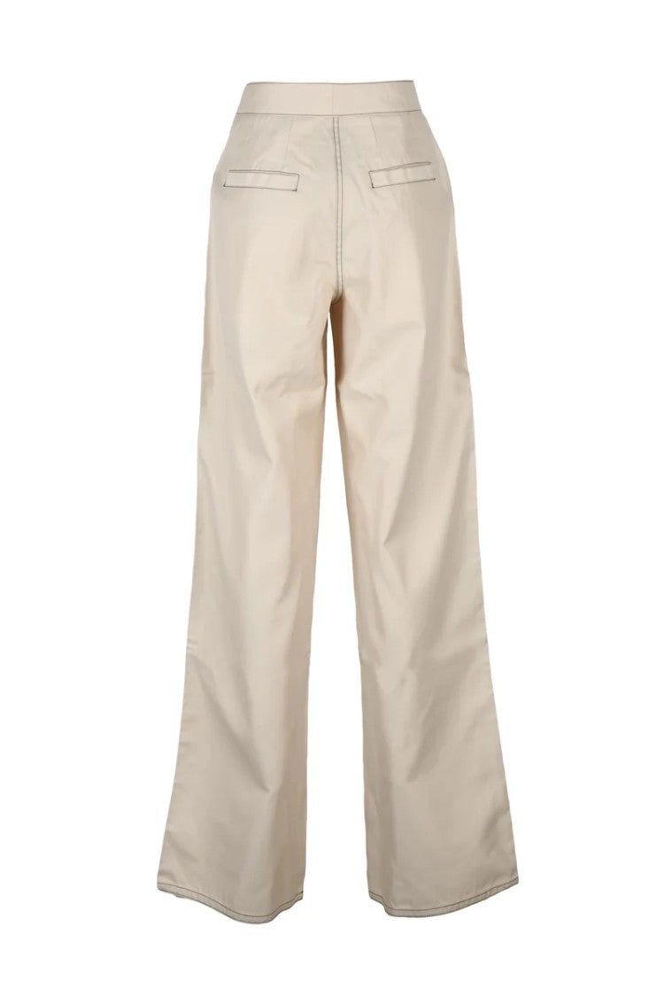 Sunnei Polyester/Cotton Trousers - Beige