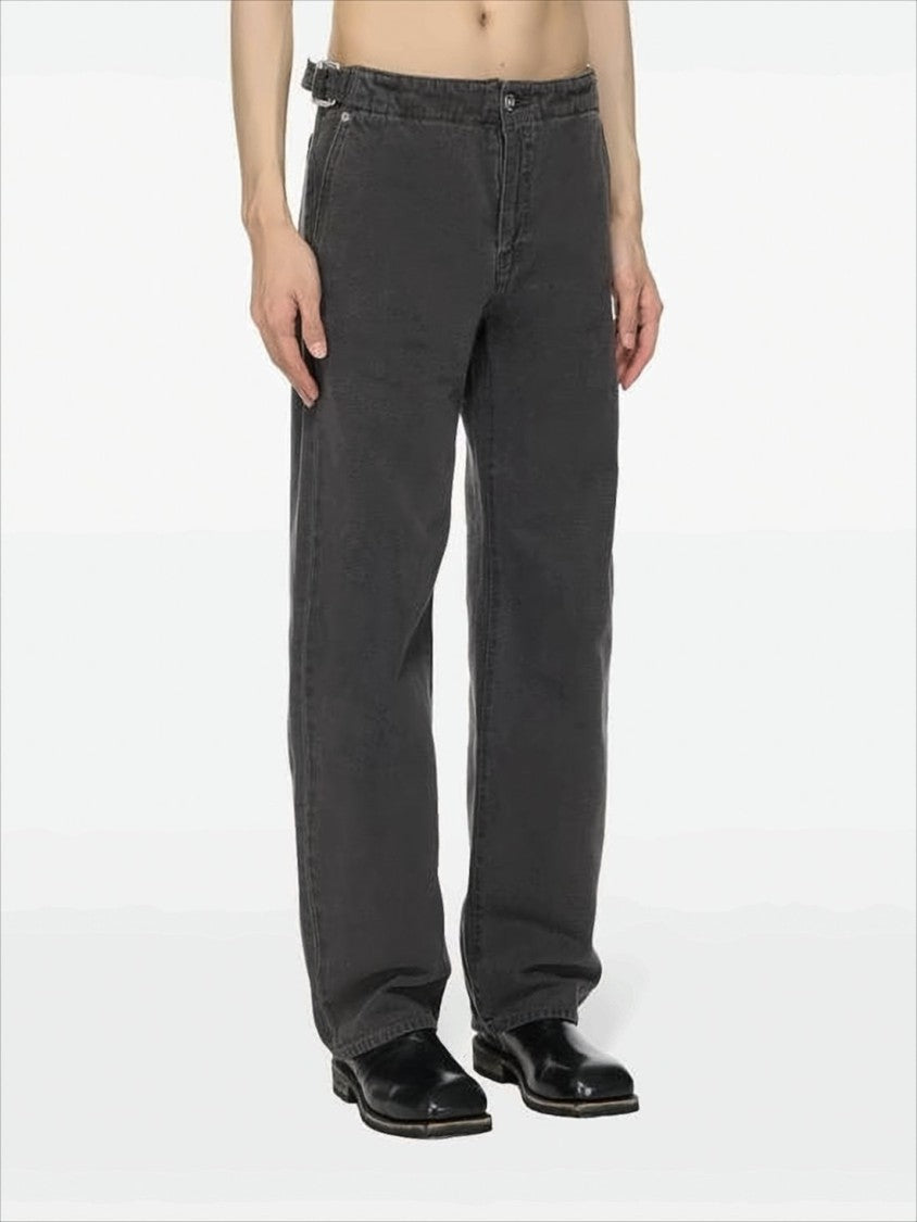 Our Legacy Relaxed-Fit Black Denim Pants With Classic Five-Pocket Style