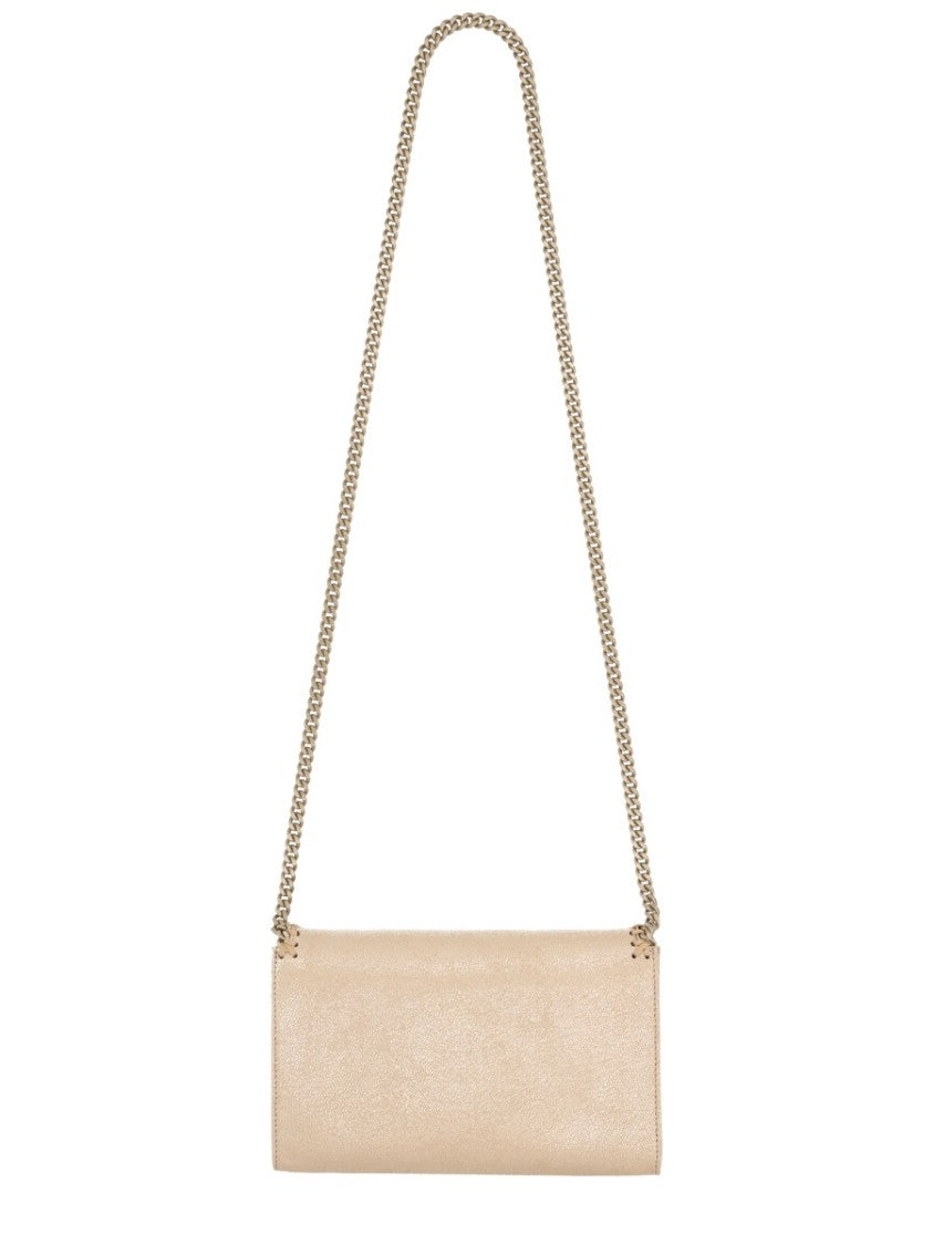 Stella Mccartney Gold Metallic Polyester Chain Shoulder Bag