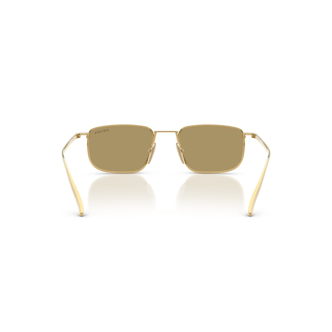 Prada 0Pr D52s Rectangular Gold Metal Frame Sunglasses