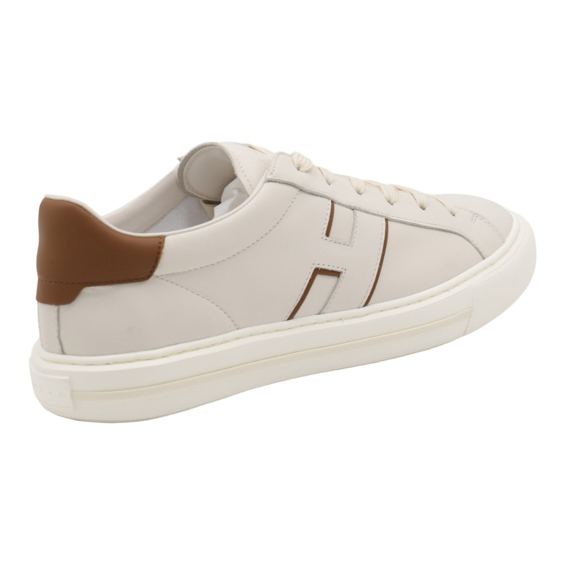 Hogan Light Beige Leather Sneakers