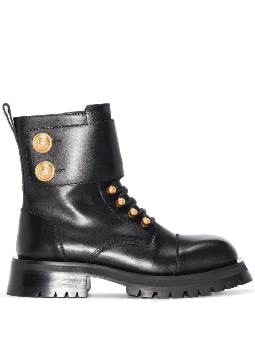 Balmain Ranger Boot Army-Calfskin