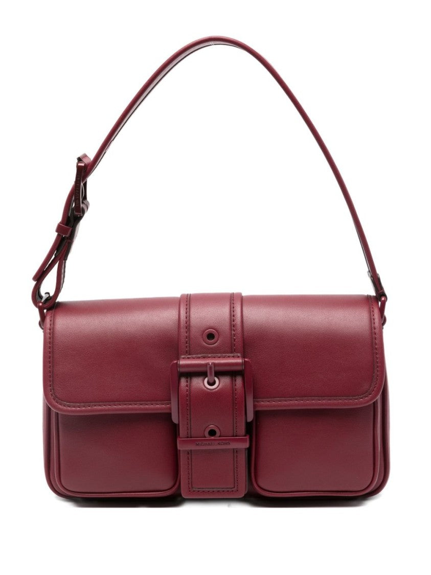 Michael Kors Rectangular Burgundy Leather Shoulder Bag