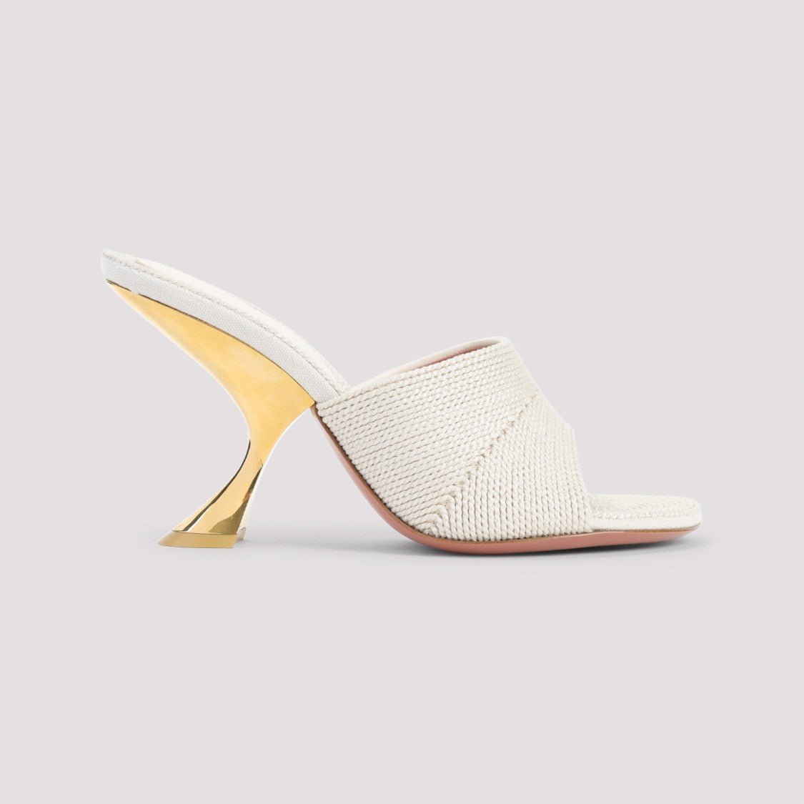 Amina Muaddi Taylor Woven 90 Slipper Sandals