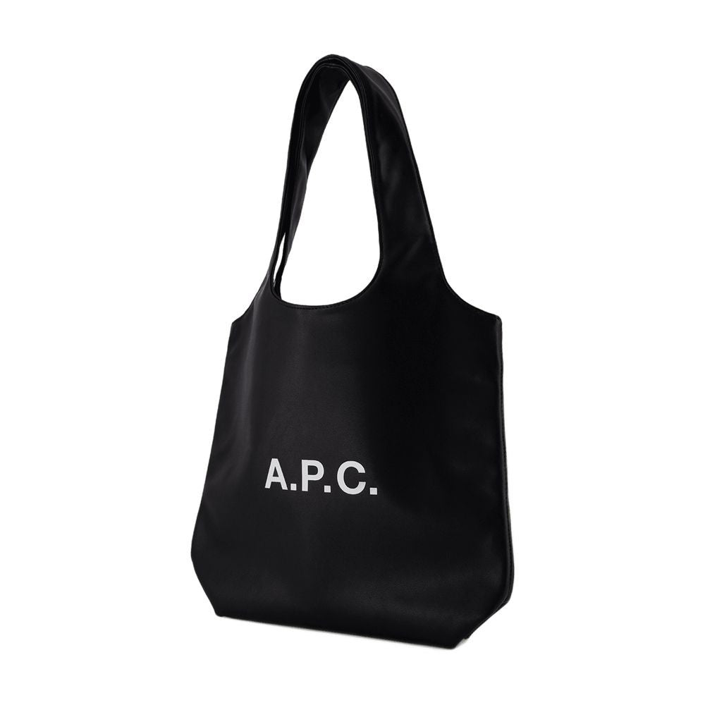 A.P.C. Tote Ninon Small - Synthetic Leather - Black