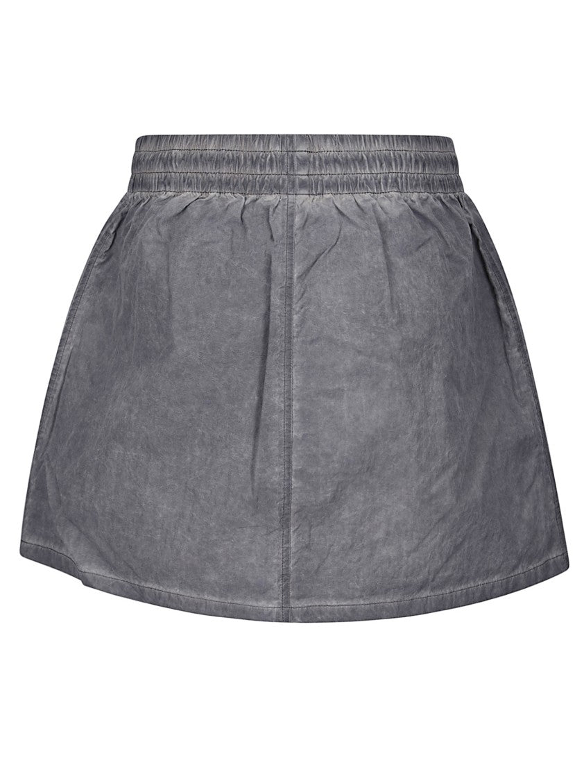Diesel Technical Fabric Mini Skirt With Front Pockets