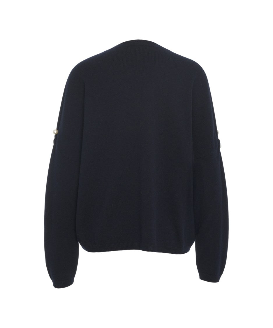 Mvm Cashmere Sweater With Pearls