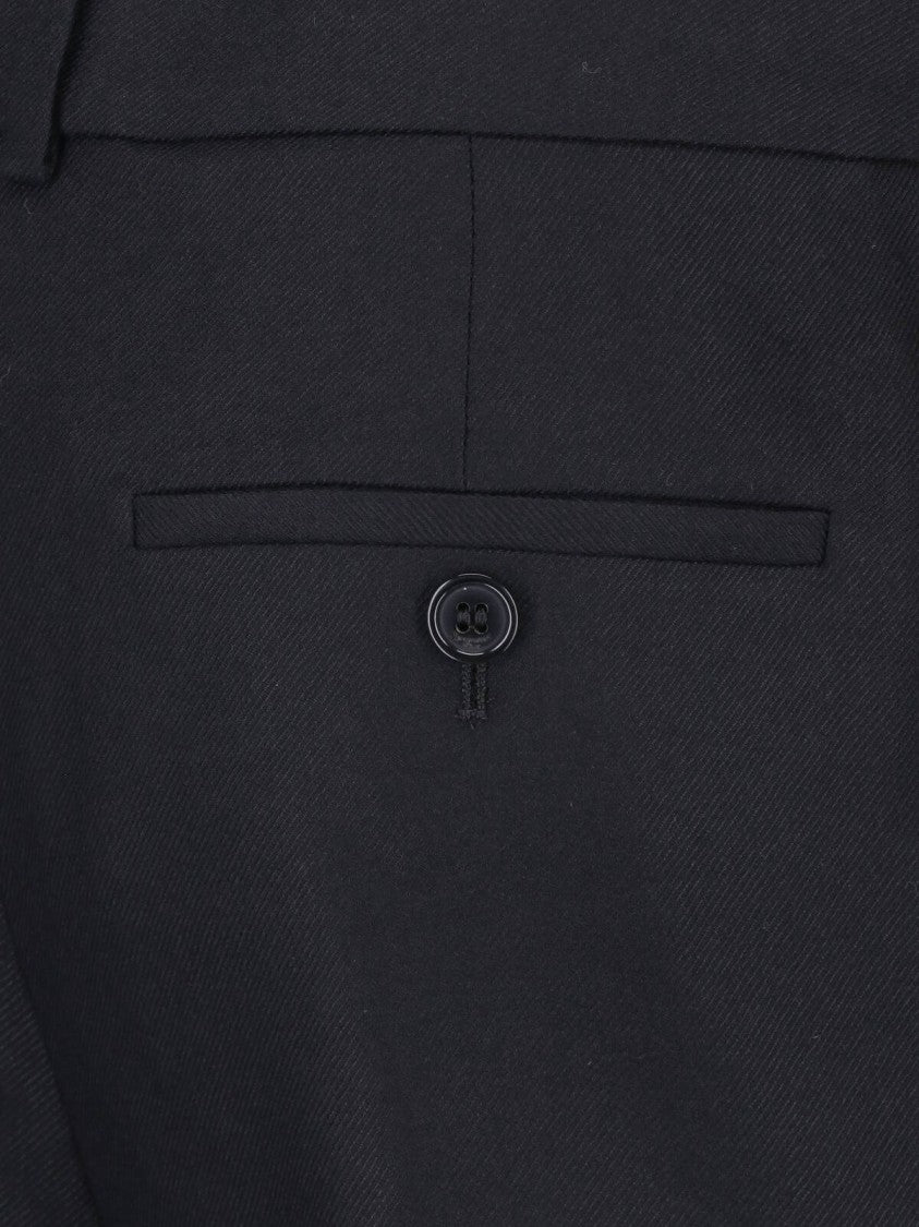 Saint Laurent Black Cashmere Flared Pants