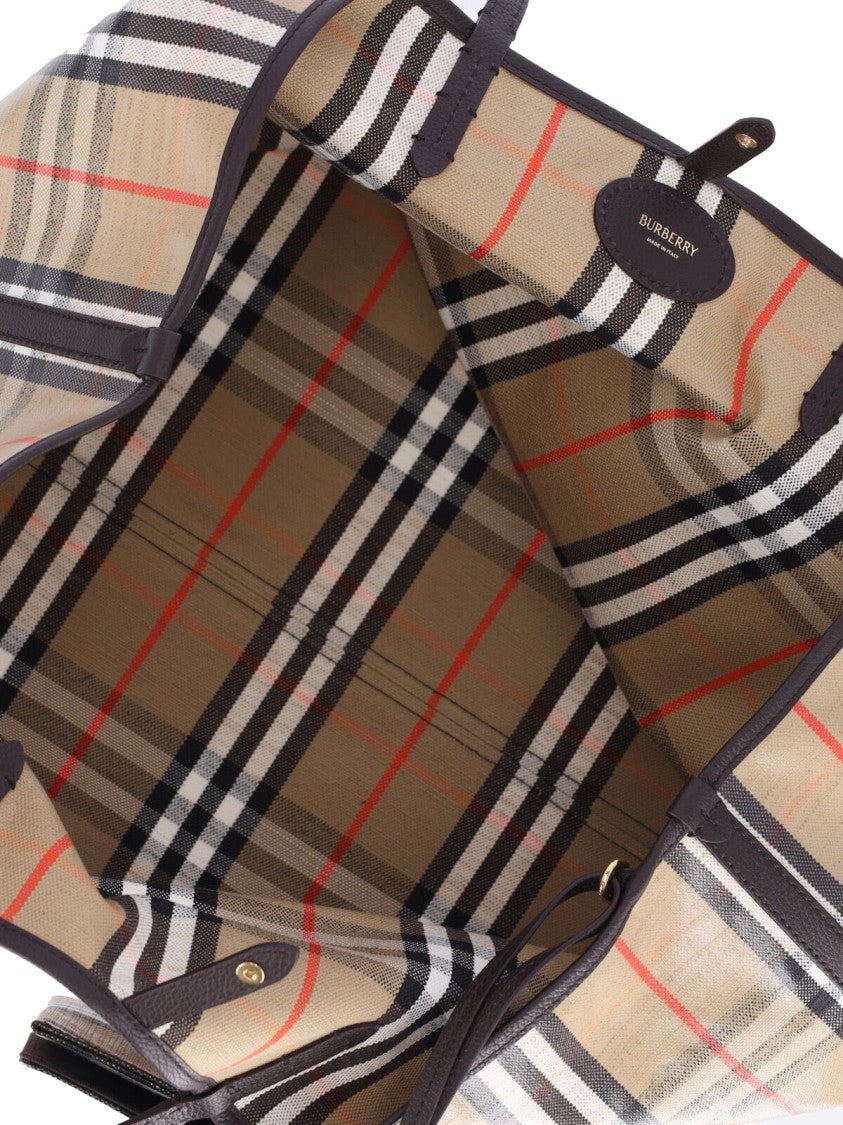 Burberry "Highlands" Large Tote Bag Beige