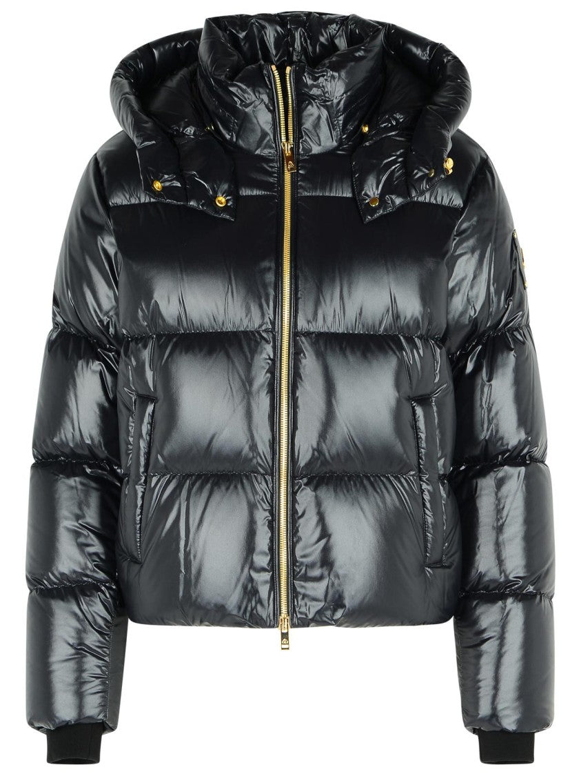 Moose Knuckles Black Nylon Down Jacket