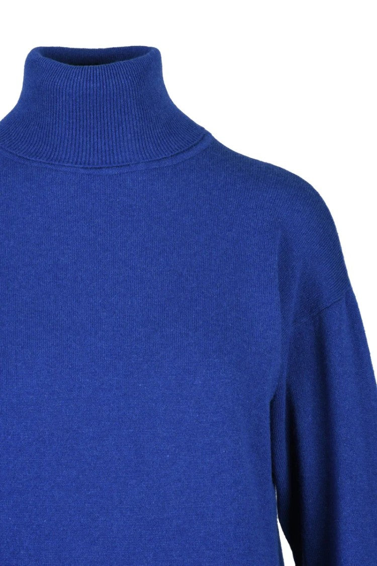 Saint Laurent Women's Turtleneck Sweater - Blue