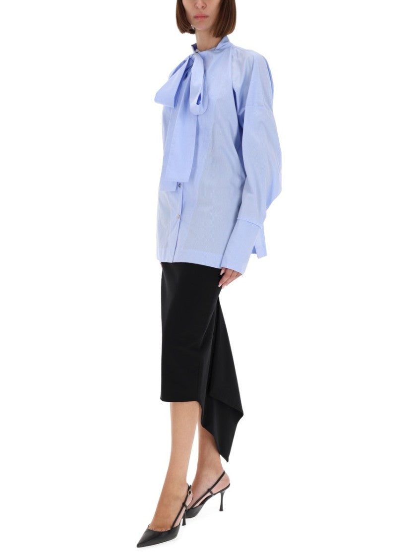 The Latest Cecilia Light Blue Bow Shirt