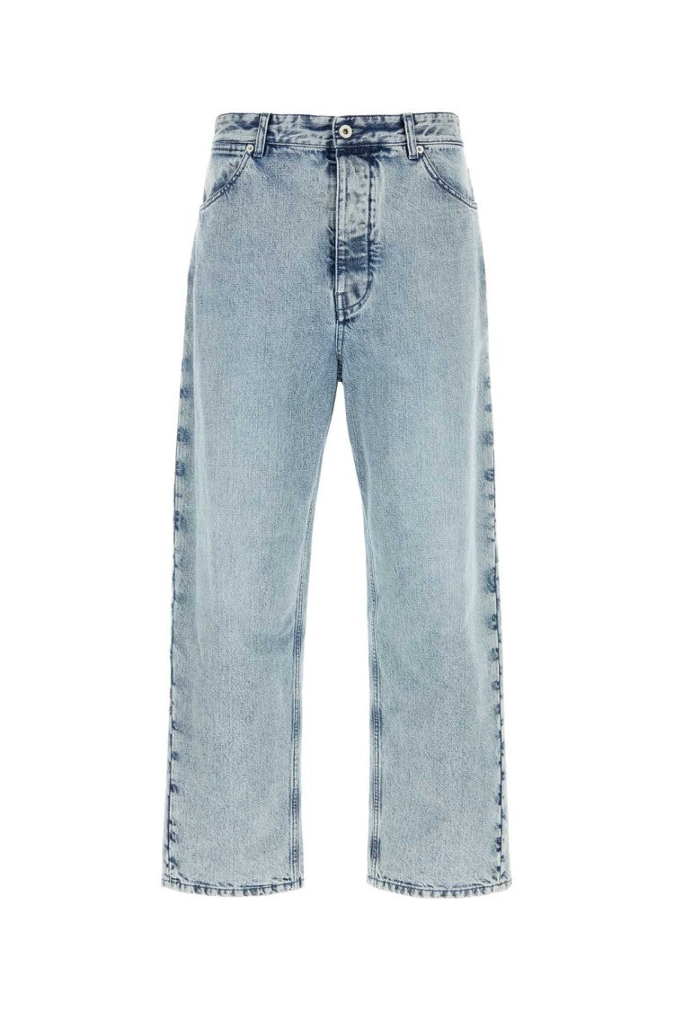 Jil Sander Relaxed Fit Light Wash Straight Leg Jeans