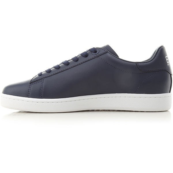 Emporio Armani Blue Round Toe Sneakers