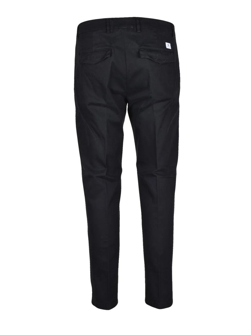 Department 5 Slim Fit Black Trousers With Tailored Silhouette