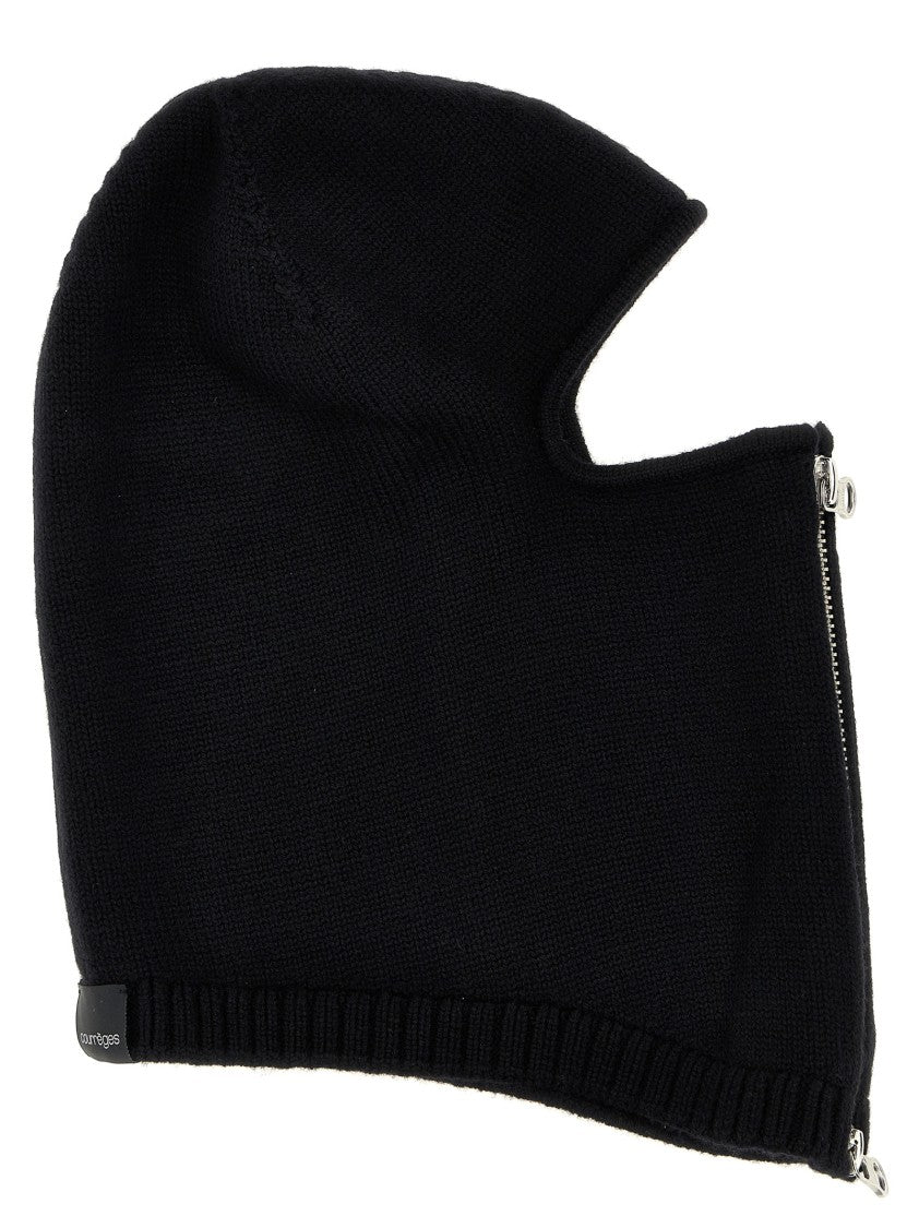 Courrèges 'Zipped Wool' Balaclava
