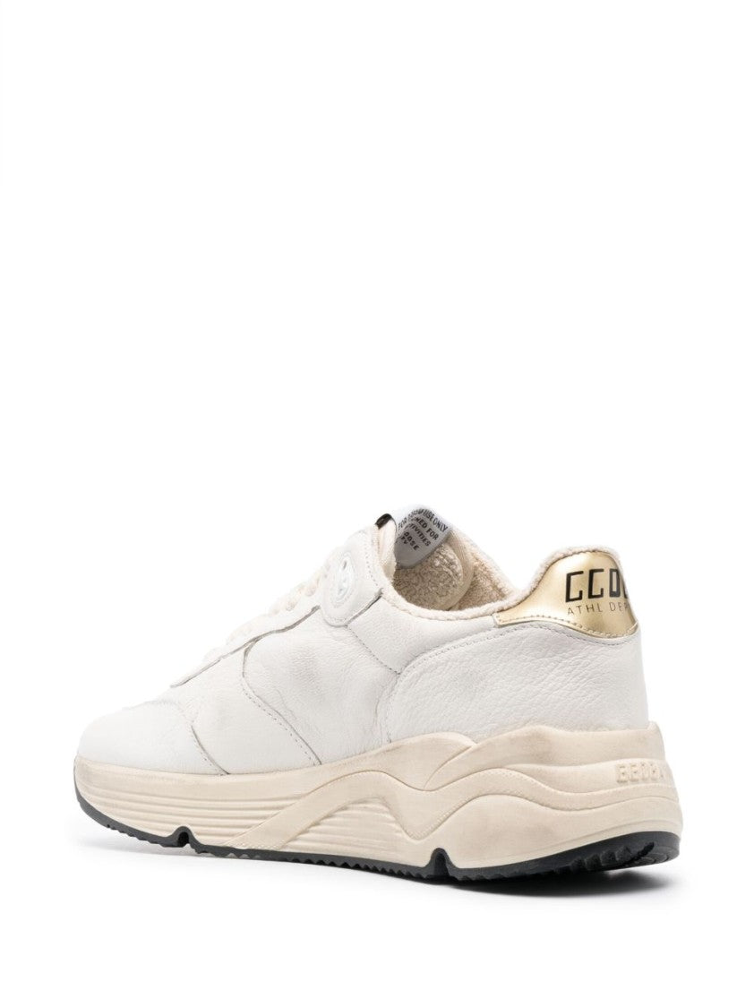 Golden Goose Off-White Beige Star Chunky Sole Sneakers