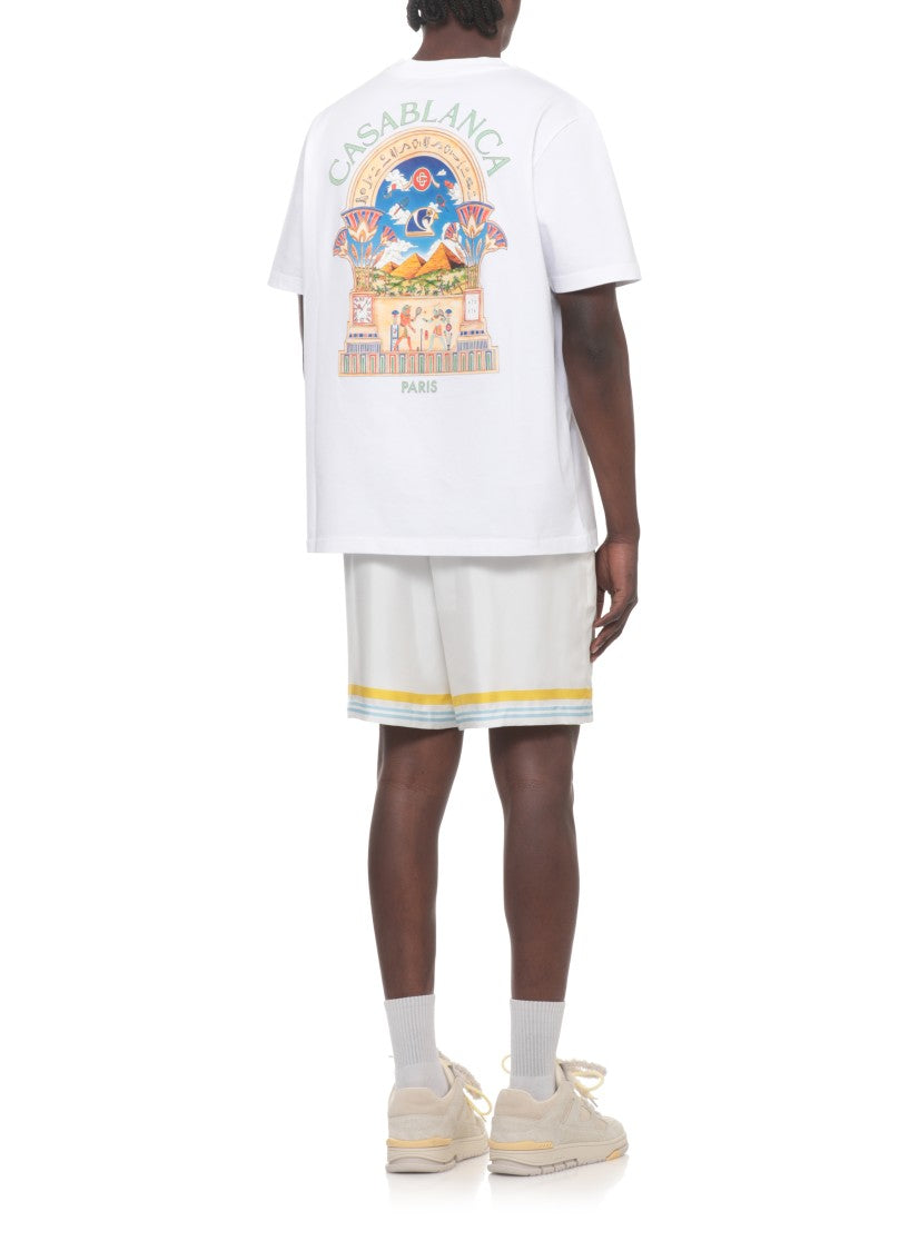 Casablanca White Egyptian Arch T-Shirt