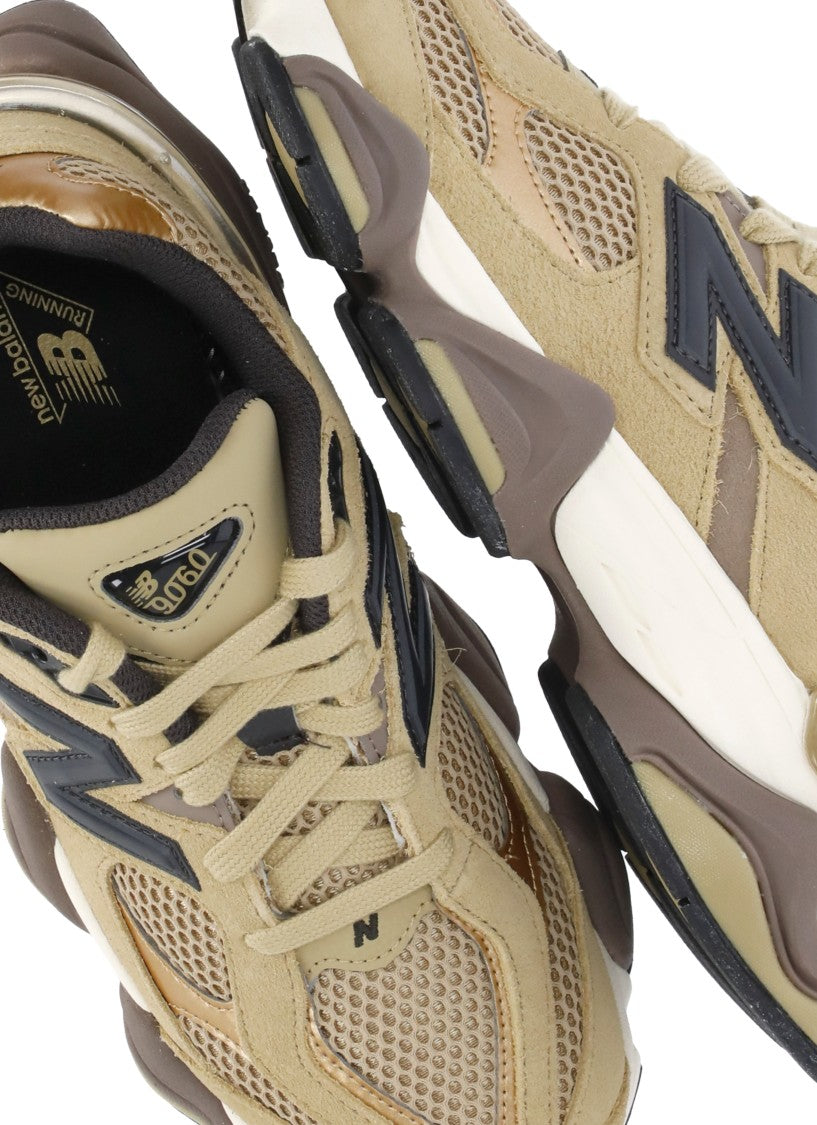 New Balance Gold Technical Fabric Low-Top Sneakers