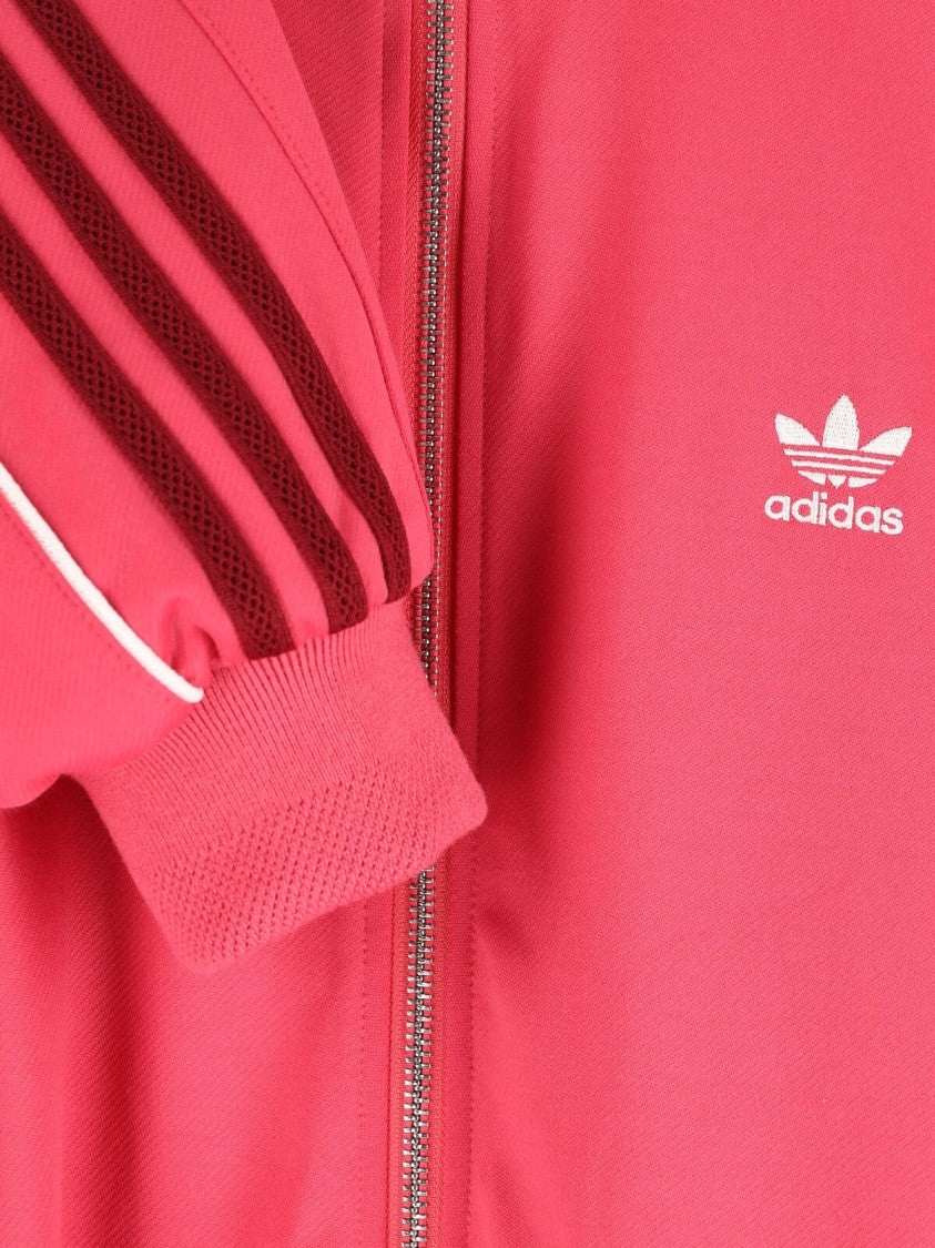 Adidas Originals By Wales Bonner Pink Knit Stand-Up Collar Sporty Sweater