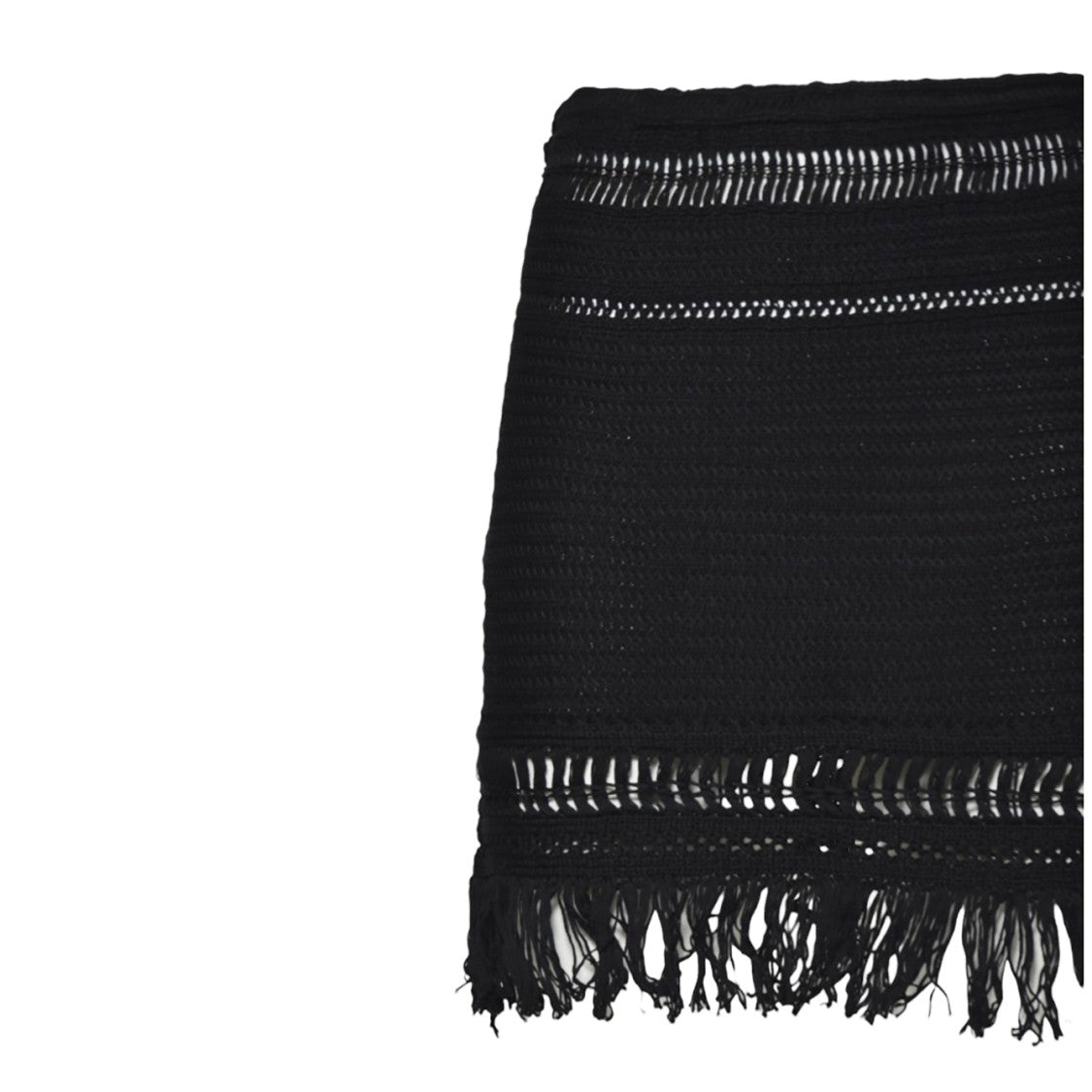 Isabel Marant Étoile Black Macramé Ardena Mini Skirt