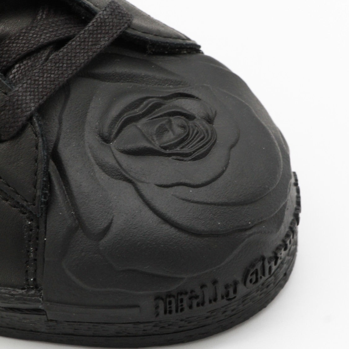 Adidas X Willy Chavarria Black Leather Superstar Sneakers