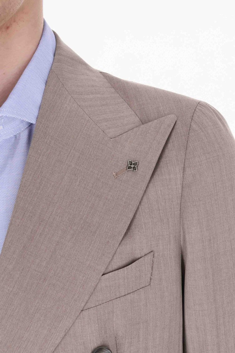 Tagliatore Pino Lerario Herringbone Wool Suit