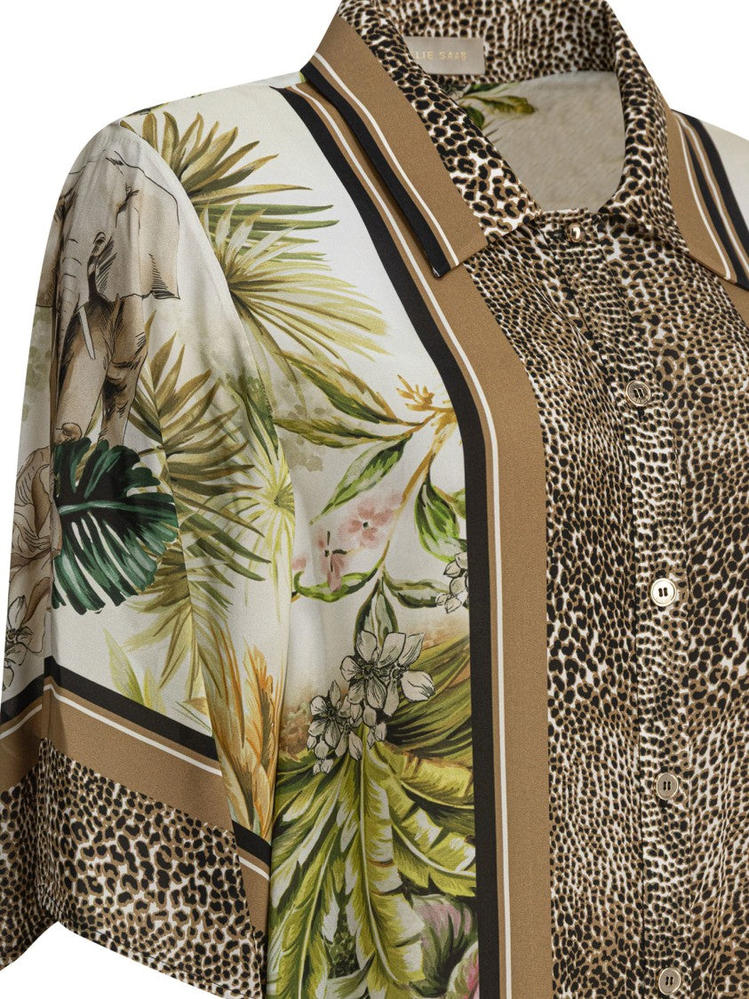 Elie Saab Savannah Print Shirt