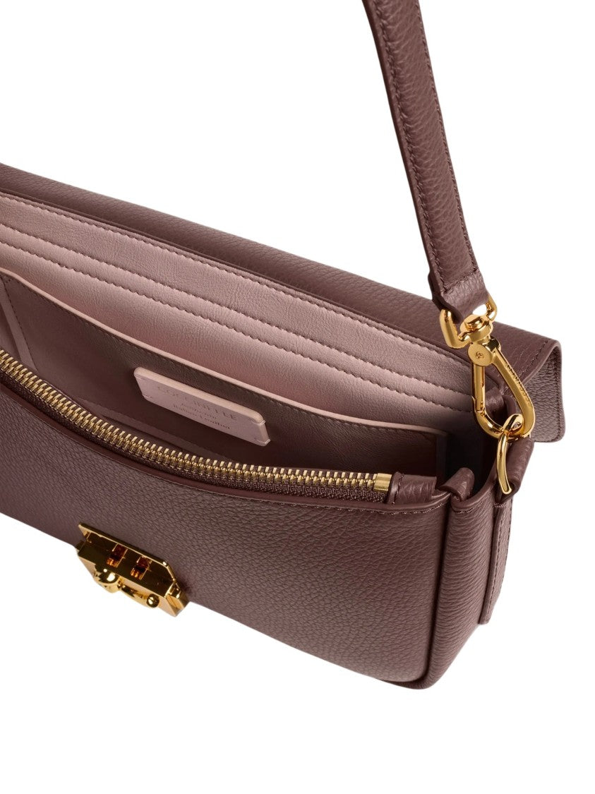 Coccinelle Medium C-Me Lock Grainy Leather Shoulder Bag