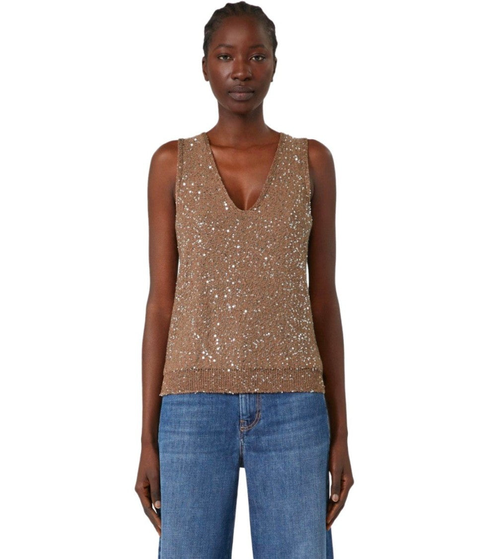 Max Mara Acaici Brown Top