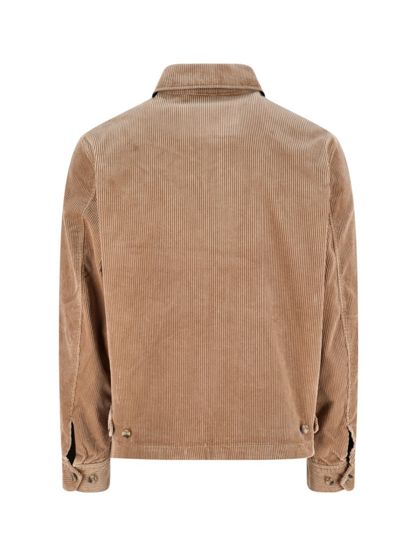 Polo Ralph Lauren Beige Wynton Corduroy Cotton Zip Jacket