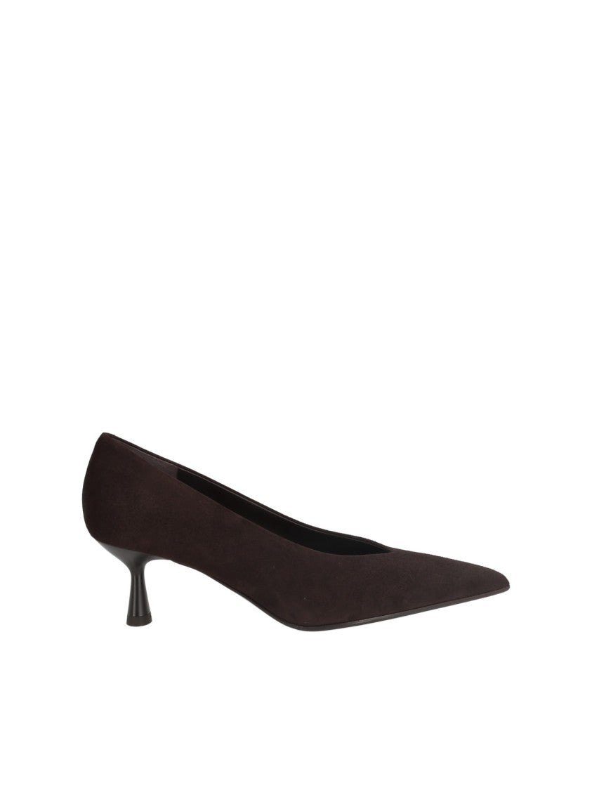 Sergio Levantesi Chocolate Brown Beatrix67 Suede Kitten-Heel Pumps