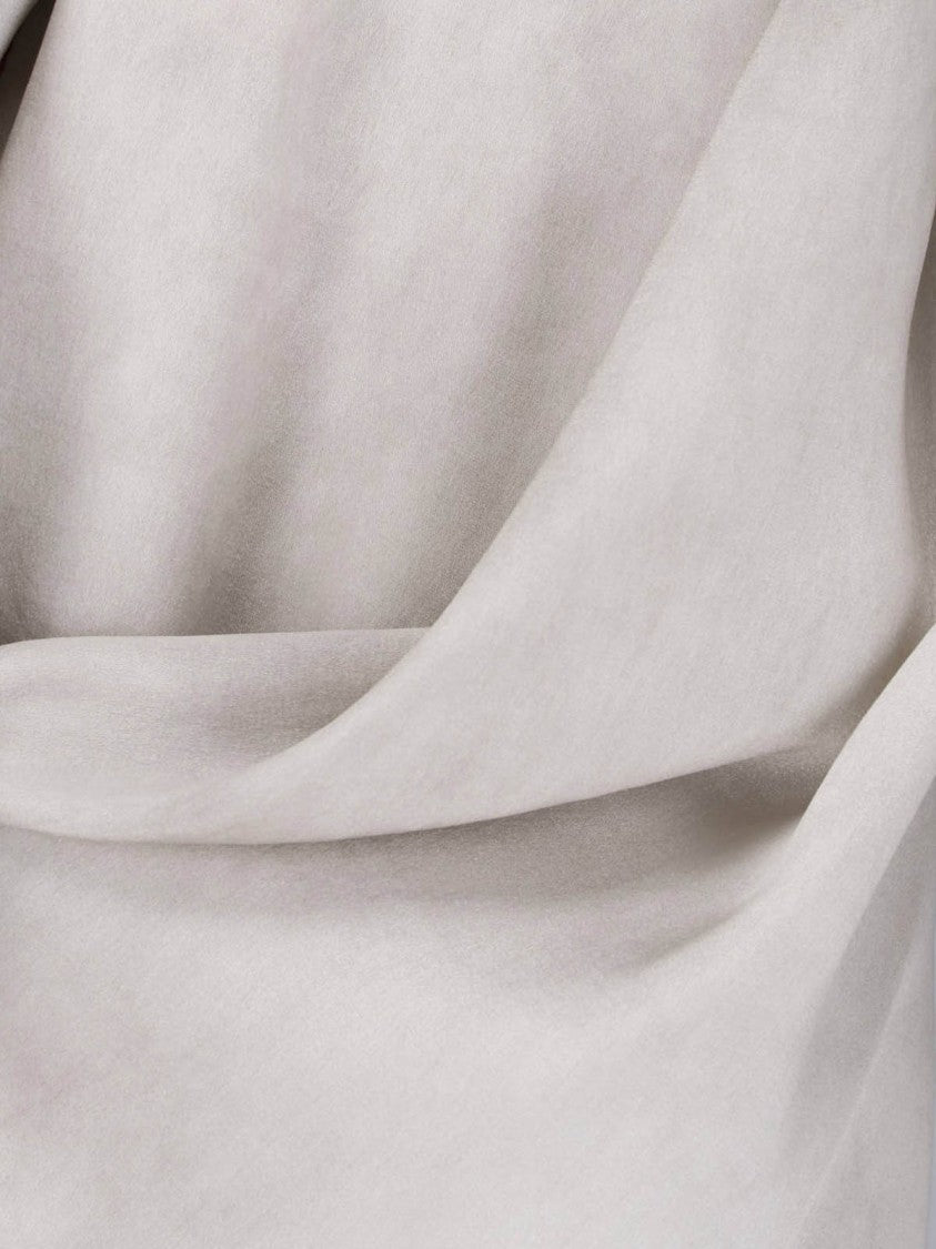 Uma Wang Grey Anaya Midi Silk Blend Dress
