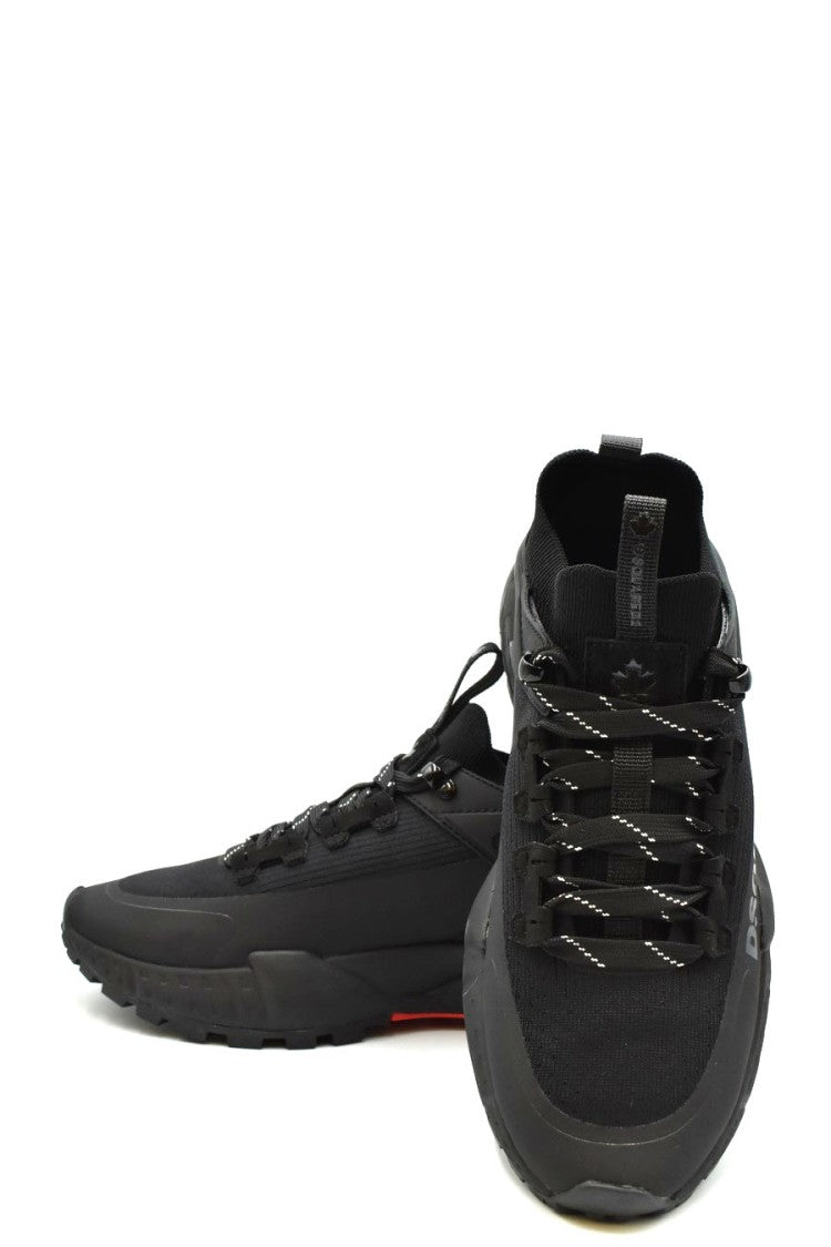 Dsquared2 Black Sneakers With Chunky Sole