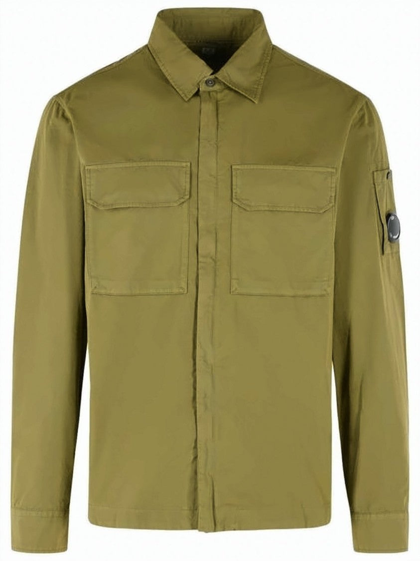 C.P. Company Organic Gabardine Zip Lens Overshirt