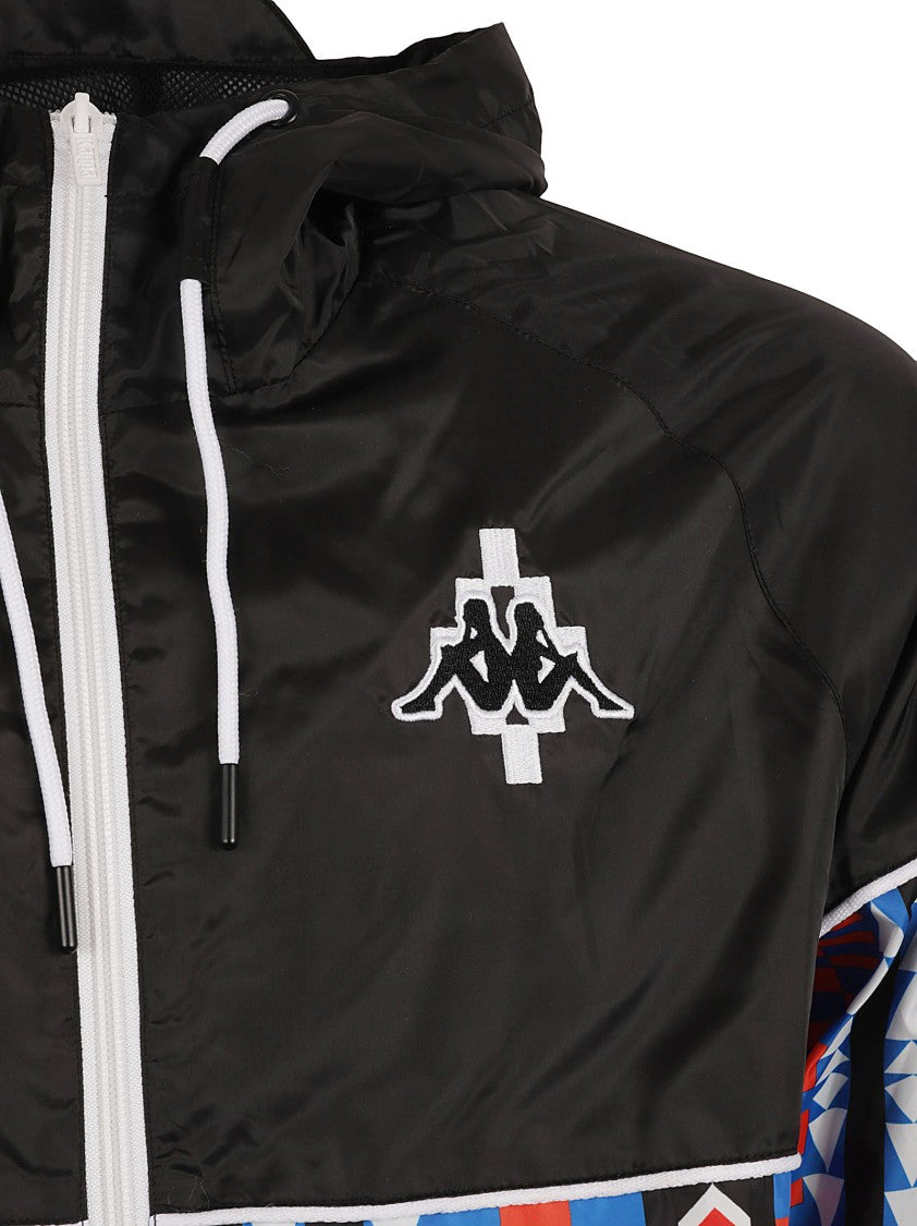 Marcelo Burlon Geometric Patterned Multicolour Jacket With Front Zipper