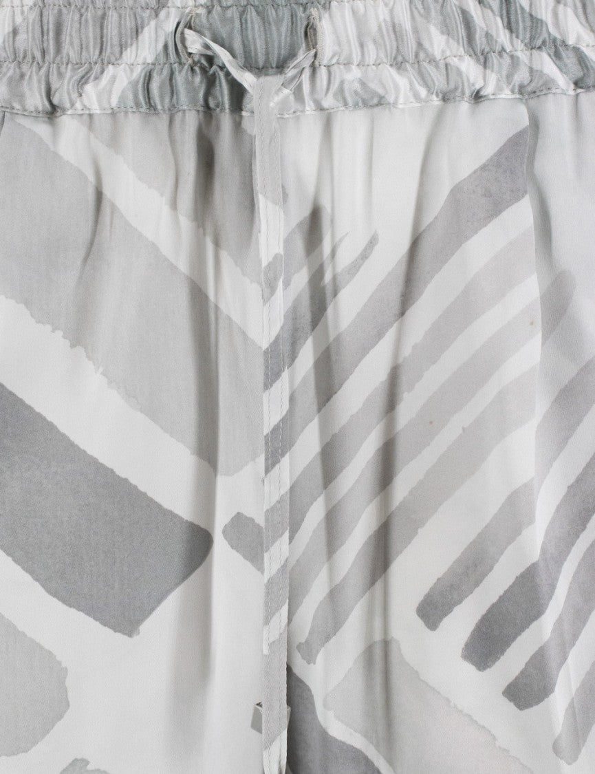 Kiton Tailored Silk Trousers With Elasticated Drawstring Waist