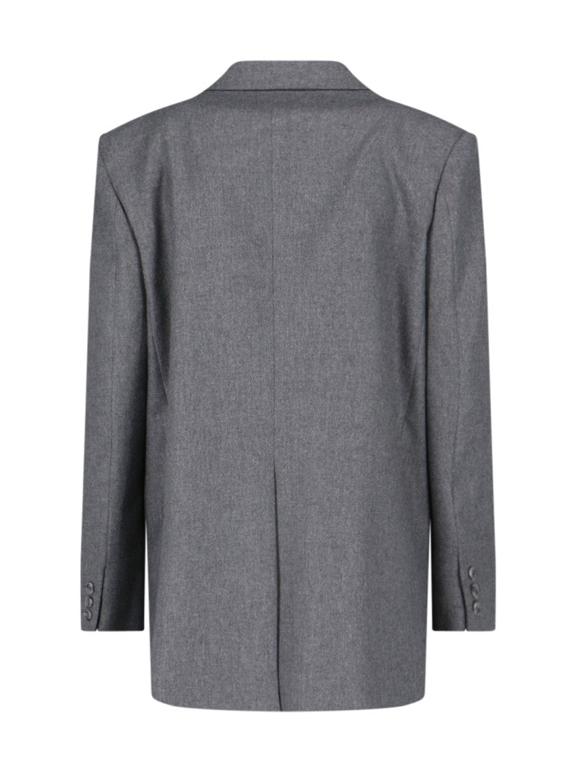 The Andamane Single-Breasted Blazer In Grey Mélange
