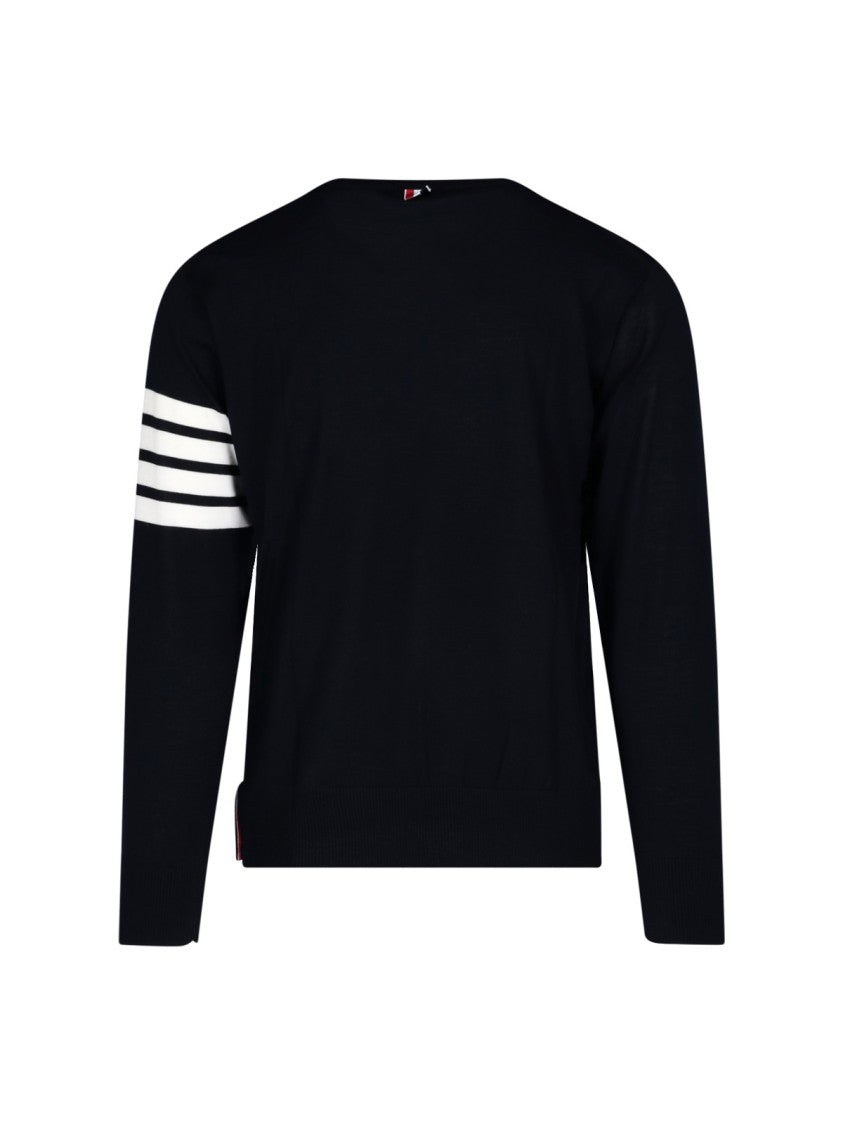 Thom Browne Wool Sweater "4-Bar" – Navy